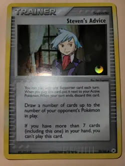 Steven's Advice Reverse Holo 92/101 Pokemon Hidden Legends LP - Image 1