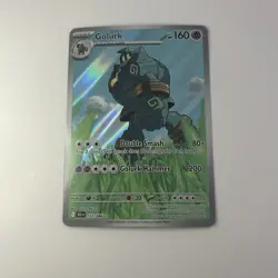 Pokemon Golurk 123/086 Sv: Black Bolt Holo 160 HP Illustration Rare - Image 2
