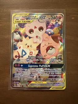Pokemon Togepi & Cleffa & Igglybuff GX Ultra Rare TAG TEAM Holo SM-Cosmic 143/2… - Image 1