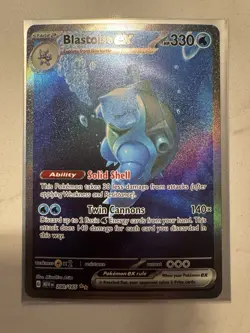 Pokemon TCG Blastoise EX 200/165 Scarlet & Violet 151 English Near Mint NM - Image 2