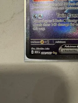 Pokemon TCG Blastoise EX 200/165 Scarlet & Violet 151 English Near Mint NM - Image 5