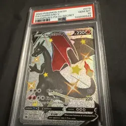 Psa 10 Shiny Charizard V Champion's Path 079/073 2020 Sword Shield Fast Ship - Image 3