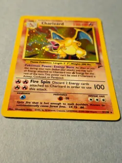 Pokemon TCG Charizard 4/130 Base Set 2 Unlimited Holo Rare LP 1999 - Image 5