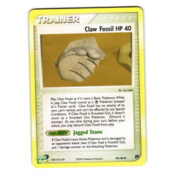 CLAW FOSSIL 90/100 REVERSE HOLO EX SANDSTORM POKEMON TCG - Image 1