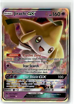 Jirachi-GX ⭐ 79/236 Holo Rare GX Unified Minds 2019 Pokemon NM/LP - Image 1