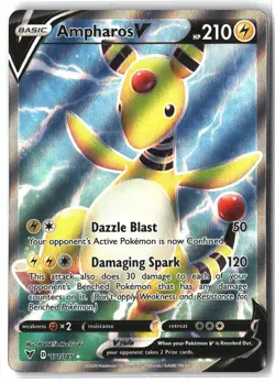 Ampharos V ⭐ 171/185 Holo Rare Ultra Vivid Voltage 2020 Pokemon NM - Image 1
