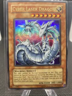 konami yugioh cyber laser dragon shadow of infinity SOI-EN007 ultra rare holo - Image 1