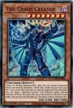 Yugioh! The Chaos Creator - TOCH-EN006 - Ultra Rare - 1st Edition Near Mint, Eng - Image 1