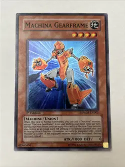 Yugioh Machina Gearframe SDMM-EN002 Super Rare 1st Ed LP - Image 1