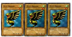 Yugioh- 3X Petit Dragon - Common - Unlimited - LOB-024 - Near Mint - Image 1