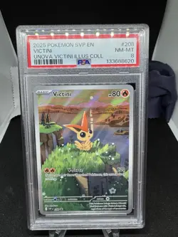 Victini 208 Sv: Scarlet & Violet Promo Cards Holo PSA 8 - Image 1