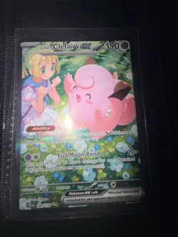 Pokemon TCG Lillie's Clefairy EX Journey Together Sir Card 184/159 NM Condition - Image 1