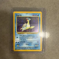 2x Pokemon Card Lapras 10/62 Fossil Set WOTC Holo Rare Vintage LP - Image 2