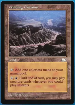 Winding Canyons Weatherlight NM/EX * Reserved List MTG Magic Card * - Image 1