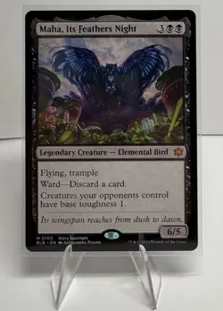 Maha, Its Feathers Night Bloomburrow NM Magic: The Gathering Card - Image 1