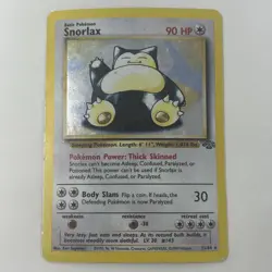 Snorlax 11/64 Holo Rare Jungle Pokemon Card Heavily Played HP - Image 1