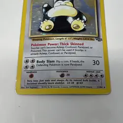Snorlax 11/64 Holo Rare Jungle Pokemon Card Heavily Played HP - Image 2