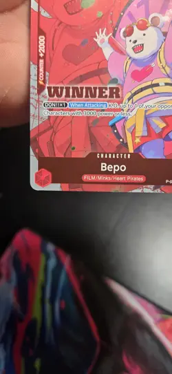 Bepo (Winner Pack Vol. 7) P-019 One Piece Promotion Cards Foil - Image 4
