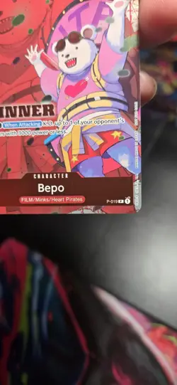 Bepo (Winner Pack Vol. 7) P-019 One Piece Promotion Cards Foil - Image 5