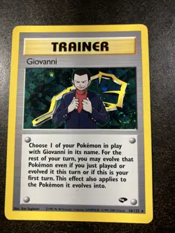 Pokemon Card Giovanni Holo Rare Gym Leader Set - Image 1