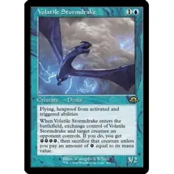 VOLATILE STORMDRAKE (RETRO FRAME) Modern Horizons 3 Magic MTG MINT CARD - Image 1