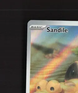 Sandile 216/198 Scarlet & Violet Full Art Ultra Rare Holo Pokemon Card NM - Image 3