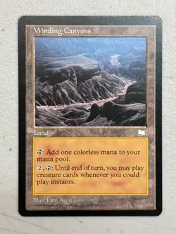 MTG Weatherlight WINDING CANYONS NM (BIN0468) Graded Power - Image 1