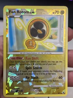 Fan Rotom lv.46 RT1 Rising Rivals Reverse Holo Pokemon Card NM - Image 1