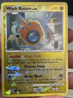 Pokemon Wash Rotom Reverse Holo Platinum Rising Rivals RT5 NM - Image 1