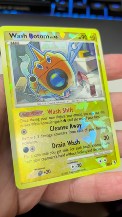 Pokemon Wash Rotom Reverse Holo Platinum Rising Rivals RT5 NM - Image 2