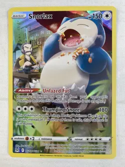 Snorlax TG10/TG30 Lost Origin Trainer Gallery Holo Pokemon TCG NM - Image 1