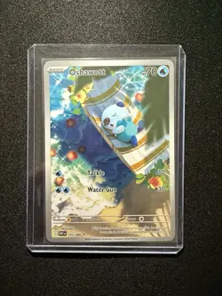 POKEMON OSHAWOTT SV11W: WHITE FLARE ILLUSTRATION RARE #105/086 HOLO 70HP ENGLISH - Image 1