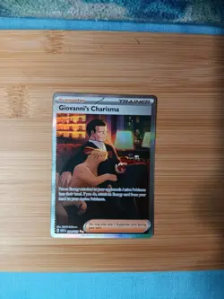 Pokemon Giovanni's Charisma 204/165 Sv: Scarlet & Violet 151 SIR Holo Trainer - Image 2