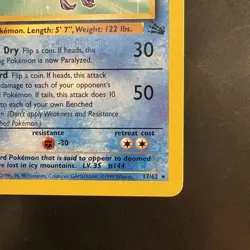 Vintage Pokemon Non-Holo Rare Articuno Fossil 17/62 Wotc 1999 - Image 4