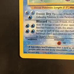 Vintage Pokemon Non-Holo Rare Articuno Fossil 17/62 Wotc 1999 - Image 5