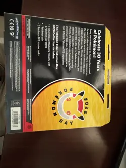 Pokemon Day 2026 Collection Box Pikachu Promo Card & 3 Booster Packs English TCG - Image 1