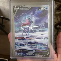 Pokemon Suicune V Full Art Ultra Rare Holo Card Crown Zenith GG38/GG70 - Image 1