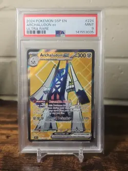 Pokemon TCG Archaludon EX Surging Sparks 224/191 Full Art Ultra Rare PSA 9 - Image 1