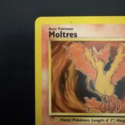 Pokemon TCG Vintage Non Holo Rare Fossil Moltres WotC 1999 - Image 2