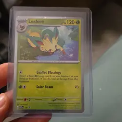 Pokemon TCG Leafeon Scarlet & Violet Promo Cosmos Holo Beast 120 HP 170 - Image 1