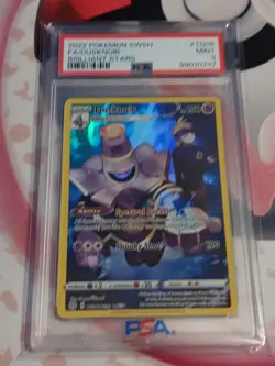 2022 Pokemon Sword & Shield Brilliant Stars #TG06 Fa/Dusknoir PSA 9 - Image 1
