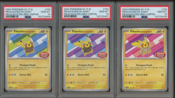 Lot of (3) 2024 Pokemon SV-P Pikachu Indonesia Batik Shirt PSA 10 GEM MINT - Image 1