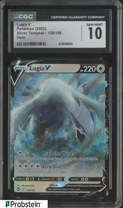 2022 Pokemon Silver Tempest 138/195 Lugia V Holo CGC 10 GEM MINT - Image 1