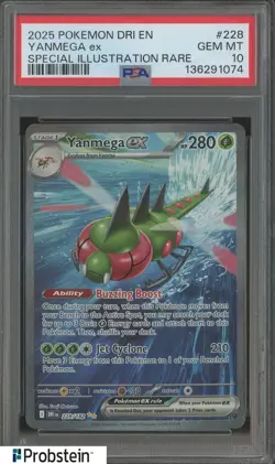 2025 Pokemon Dri En Special Illustration Rare #228 Yanmega Ex PSA 10 GEM MINT - Image 1