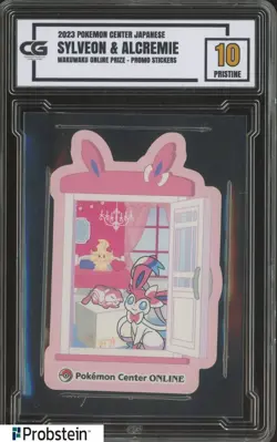 2023 Pokemon Center Online Japanese Stickers Sylveon & Alcremie CG 10 - Image 1