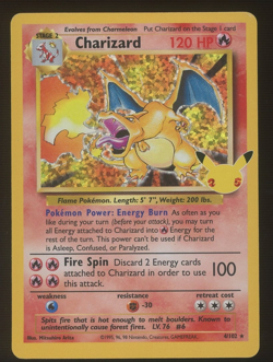 2021 Pokemon Celebrations Classic Base Set #4 Charizard Holo - Image 1