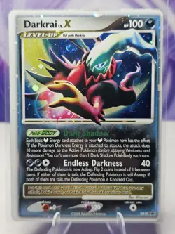 Pokemon TCG Darkrai LV.X DP19 Ultra Rare Diamond & Pearl Promo Card HP Condition - Image 1