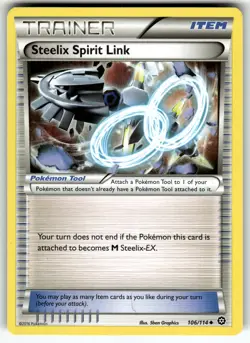 Steelix Spirit Link 106/114 XY - Steam Siege LP Pokemon Card TCG - Image 1