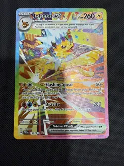 Pokemon TCG Jolteon ex Sv: Prismatic Evolutions 153/131 Holo EX 260 HP SIR - Image 1