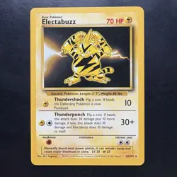 Electabuzz 020/102 Base Set Pokemon vintage 1999 WotC Non-Holo Rare - Image 1